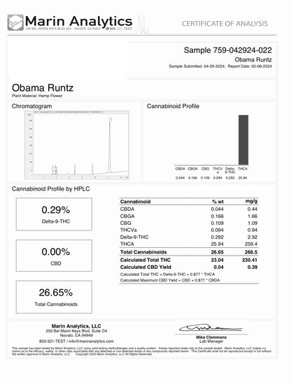 Obama Runtz (3ct) 1.g