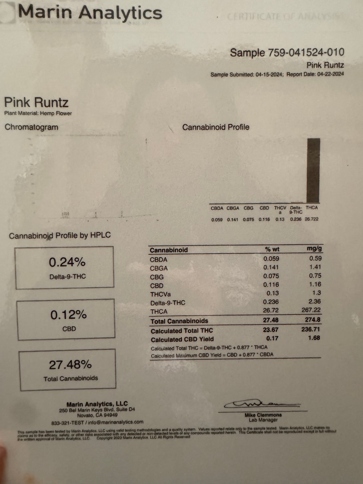 Pink Runtz (1ct) 1.g